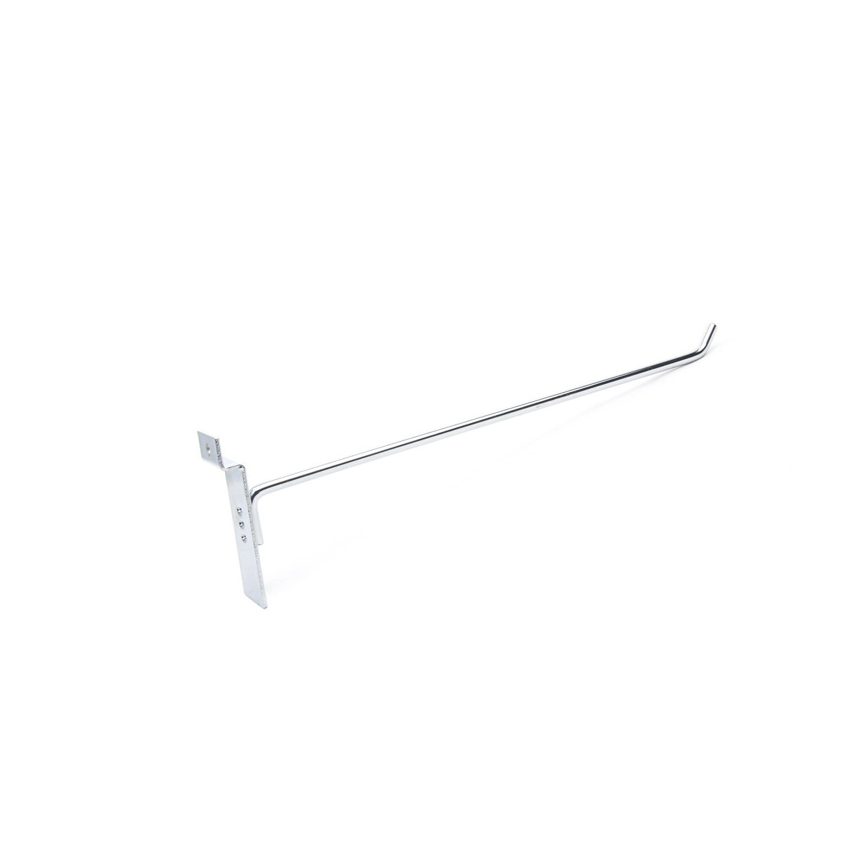 Ganchos Cromados 30cms para Panel Ranurado x 30 unidades