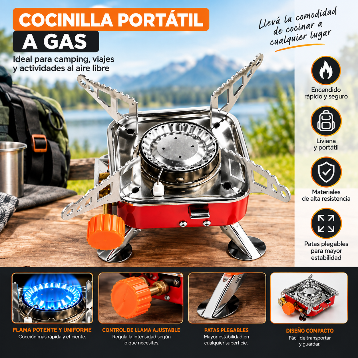 Cocinilla Plegable Compacta - Imagen 3